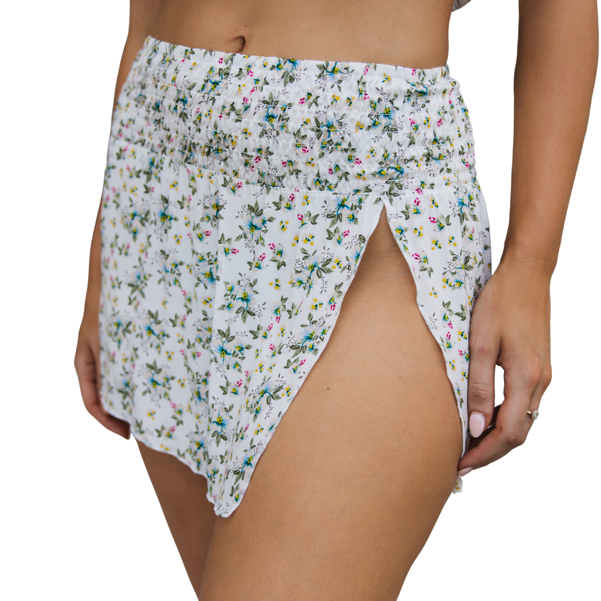 Summer Days 5023 Skirt Multi White Small