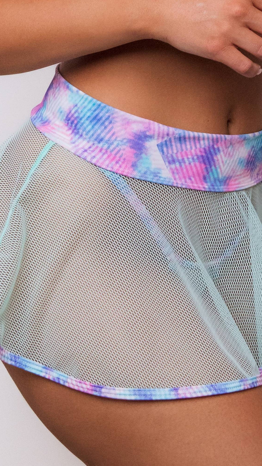 Micro Mesh 511 Skirt Mint Splice Extra Small