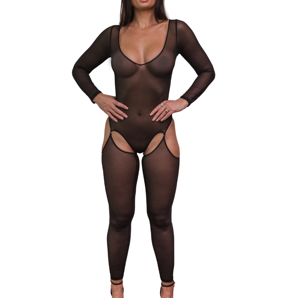Wild Times 1929 Bodysuit Black Small