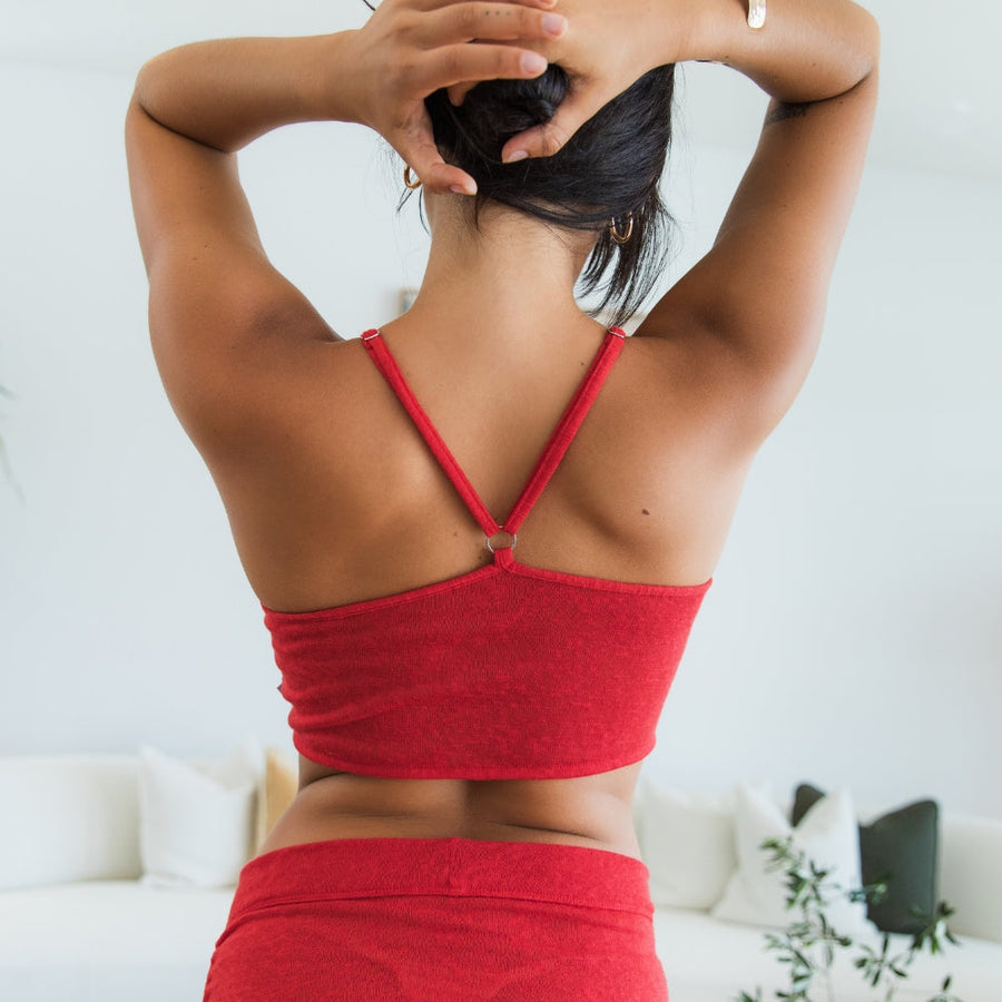 Bahama Club 9170 Crop Top Red Large