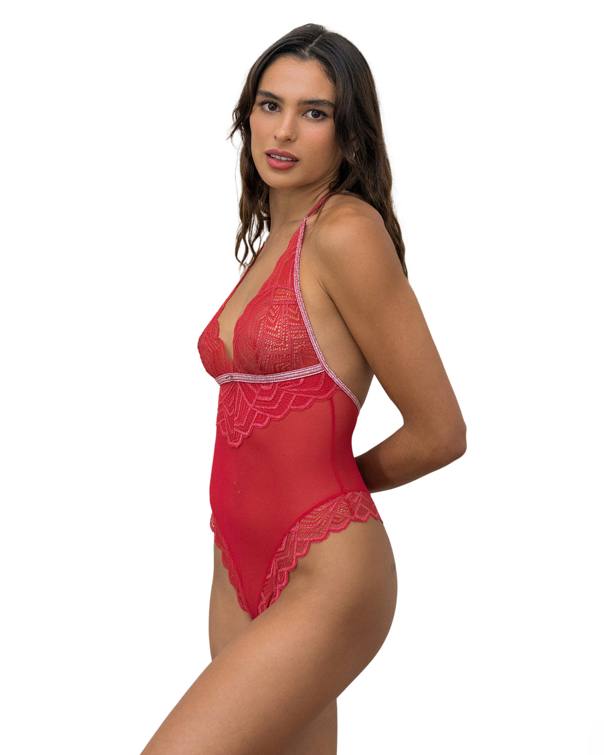 Mystic Love 1814 Bodysuit Red Large