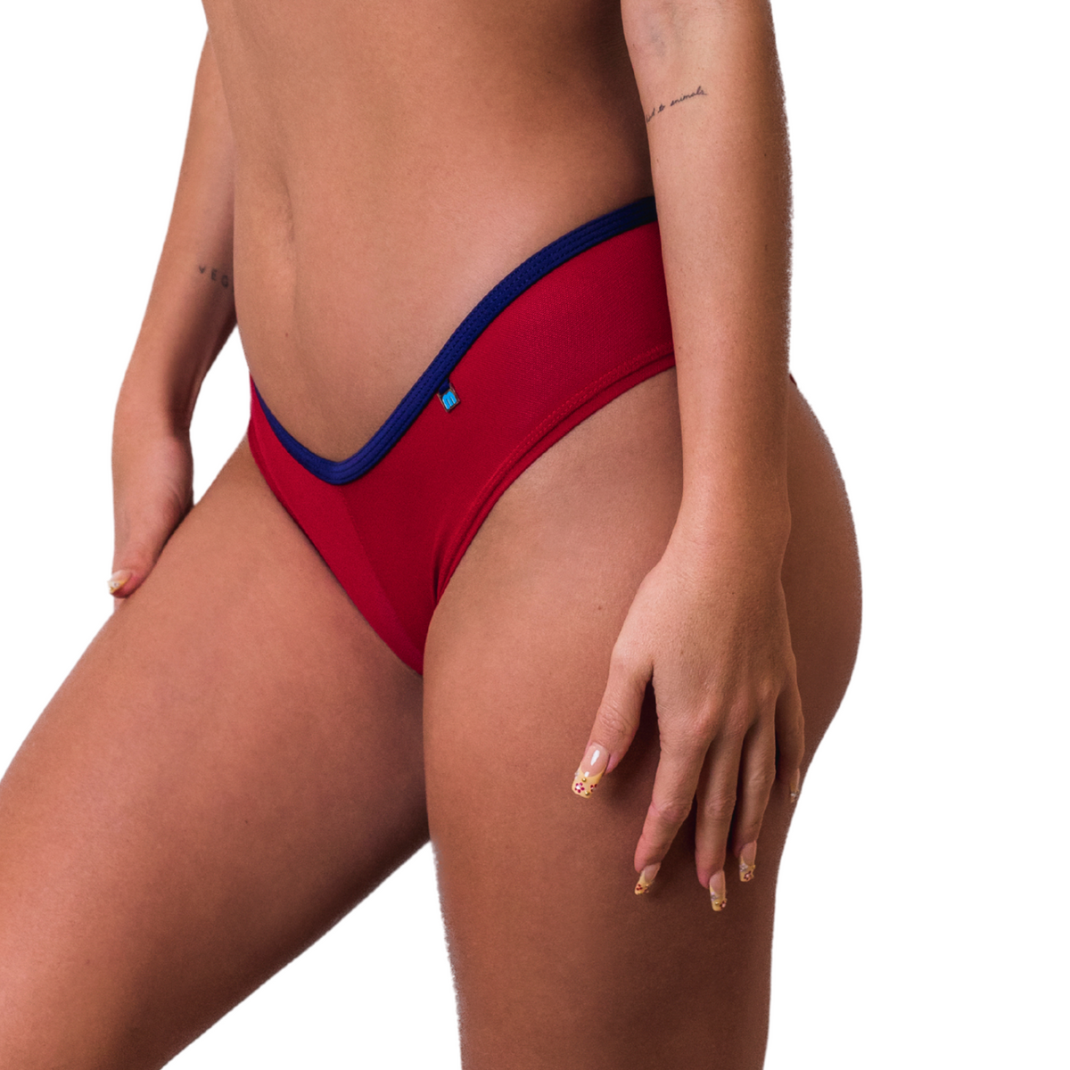Naked Mesh 517 Red/Navy Shorts Extra Small