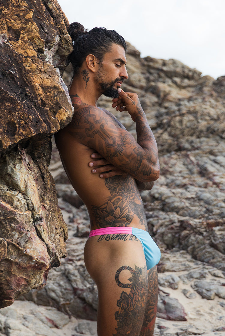 2025 Mm Birthday Balmoral Neon Sky 005 Thong Extra Large